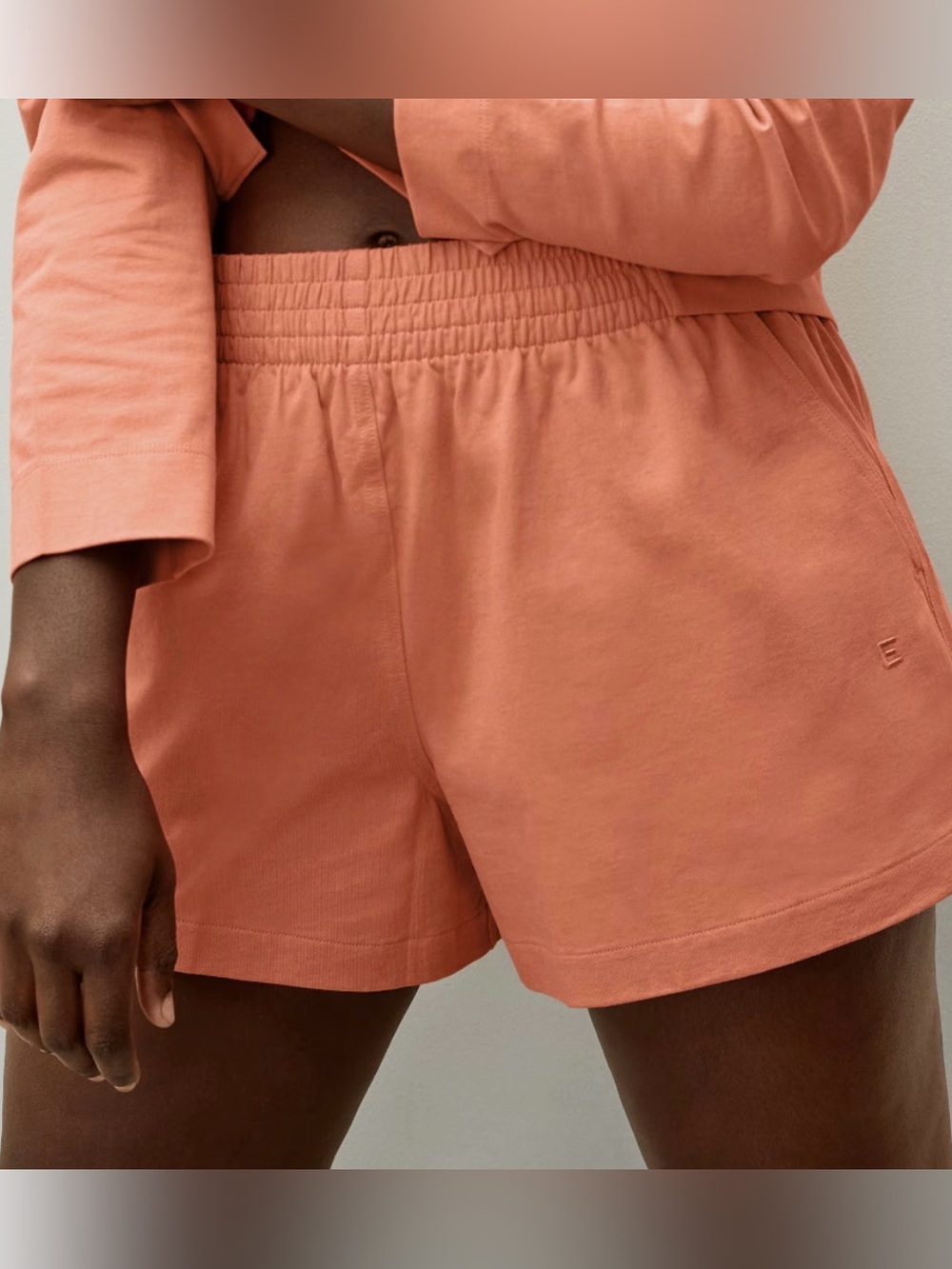 Everlane Women’s The Retro Jersey Shorts Peachy Orange Size XS